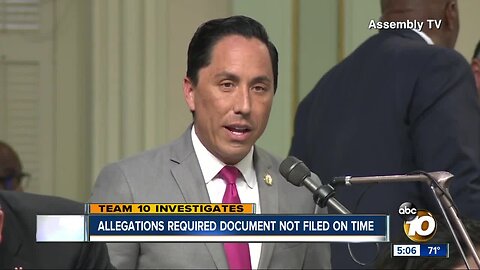 Allegations required document from Todd Gloria not filed in time