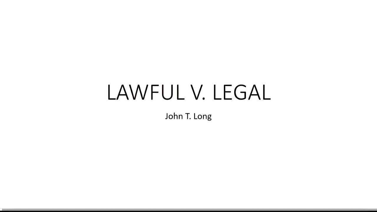 Lawful v. Legal