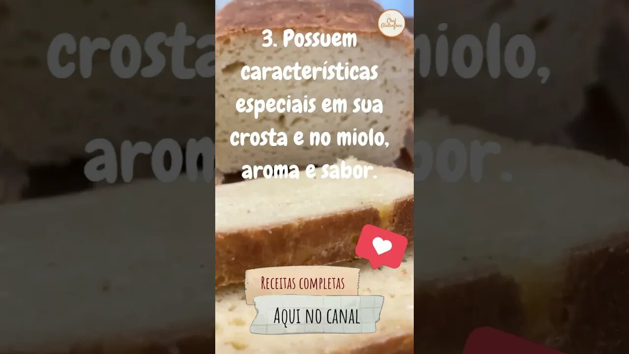 #shorts - Pães de fermentação Natural Sem Glúten