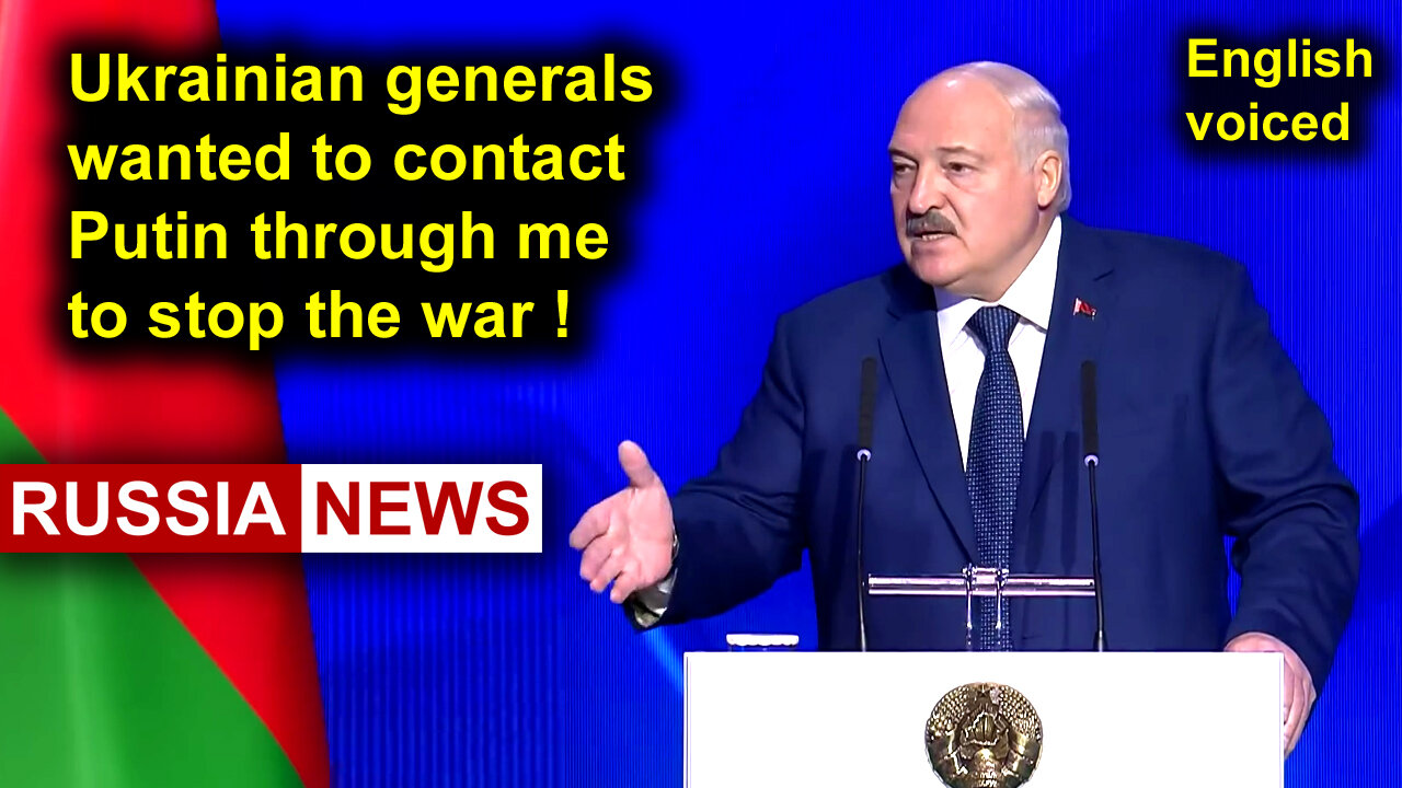 Ukrainian generals wanted to contact Putin through Lukashenko to stop the war!