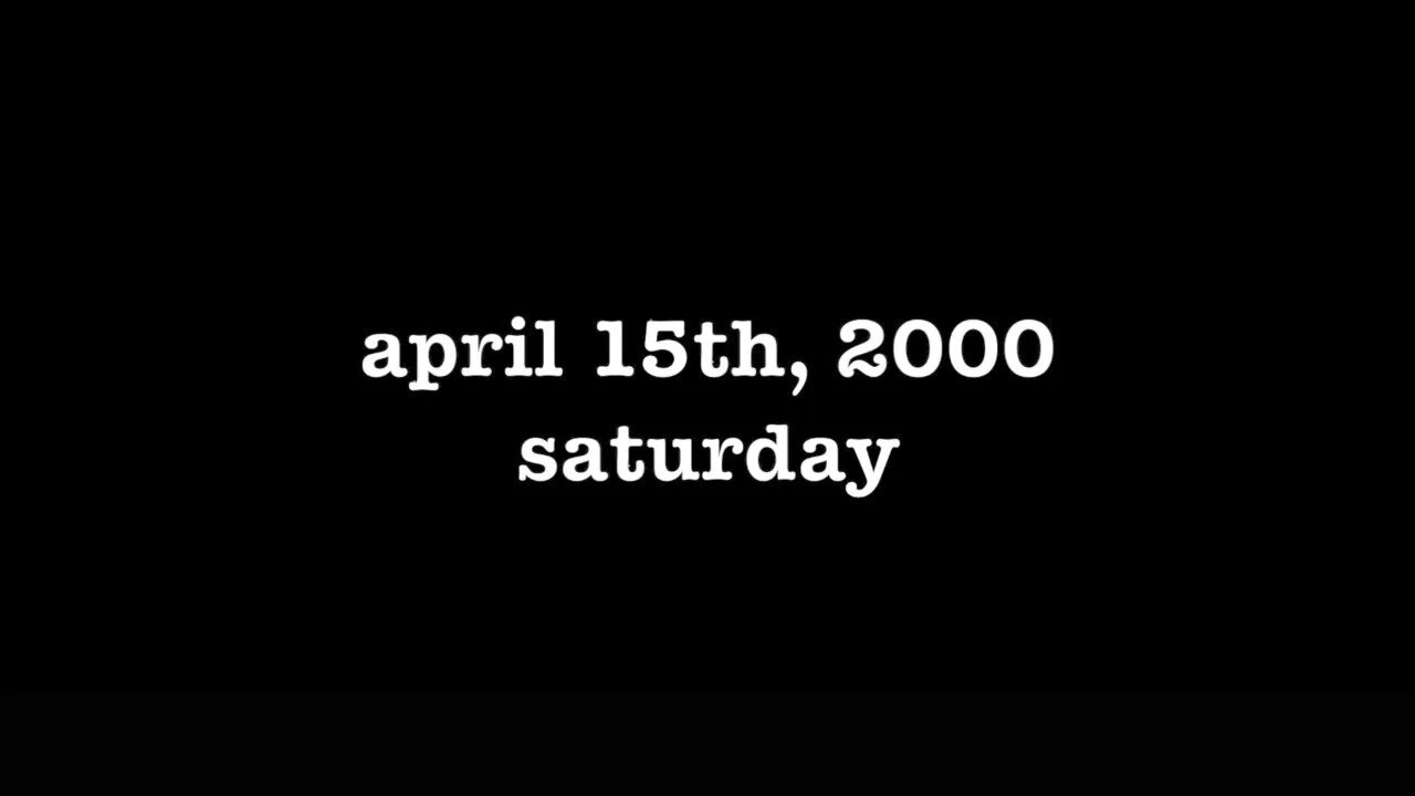 YEAR 18 [0091] APRIL 15TH, 2000 - SATURDAY [#thetuesdayjournals #thebac #thepoetbac #madjack]