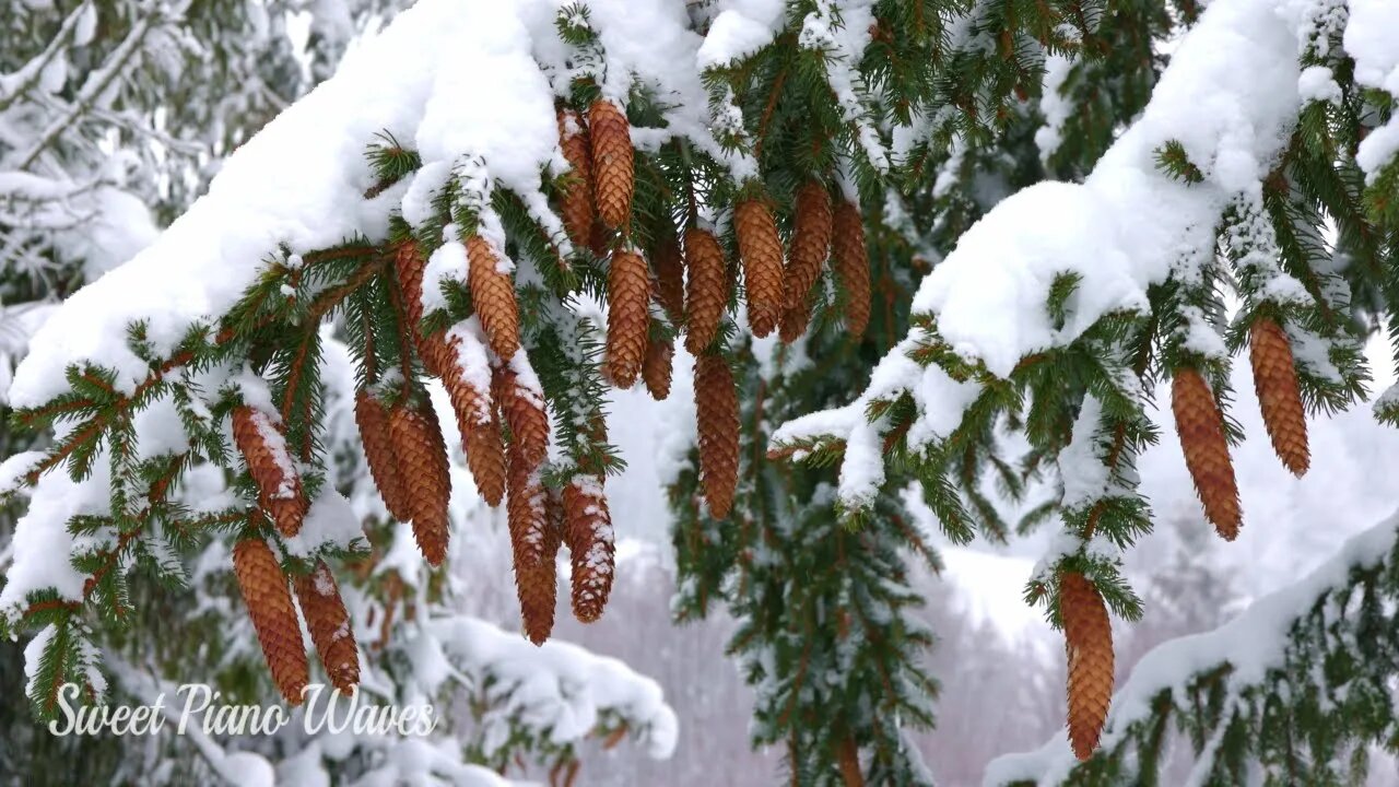 Relaxing Music - Beautiful Relaxing Piano and Amazing Winter Views, Romantic Piano, Background Music