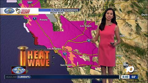 10News Pinpoint Weather for Sat. Aug 26, 2017