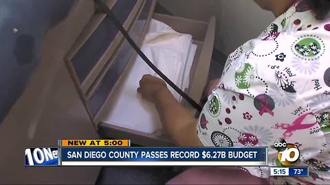 San Diego County passes record $6.27B budget