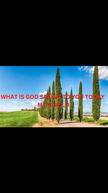 😍WHAT IS GOD SAYING TO YOU TODAY ? MY CHAILD 🙌