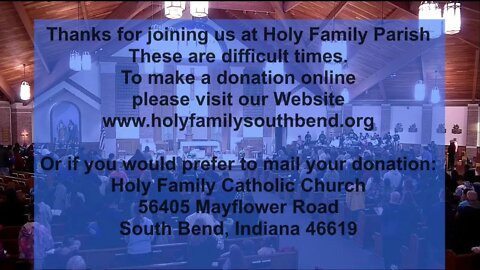 Holy Family and St. John's Liturgies and Services