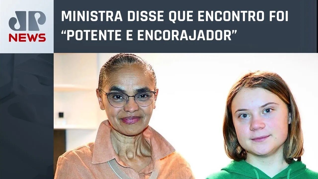 Marina Silva e Greta Thunberg se encontram na Suíça