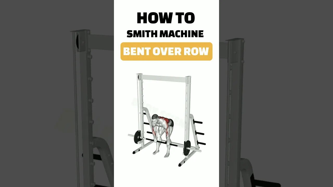 How To SMITH MACHINE BENT OVER ROW #short #shorts #shortvideo #ytshorts #fitness #gym