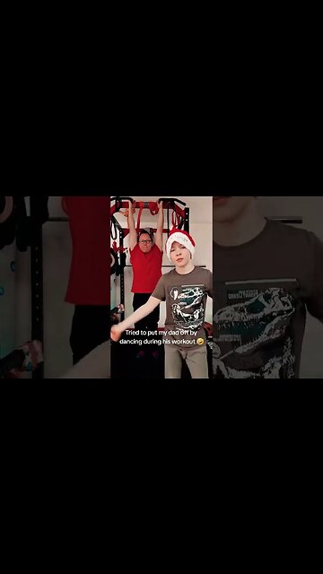 Tried a Christmas Dance to try and put my dad off his workout 🤣 #christmasdance