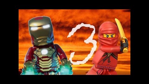 Iron man vs ninja a (LEGO stop motion)