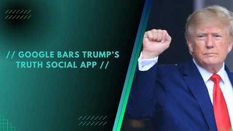 Google Bars Trump’s Truth Social App | PRIME NATION