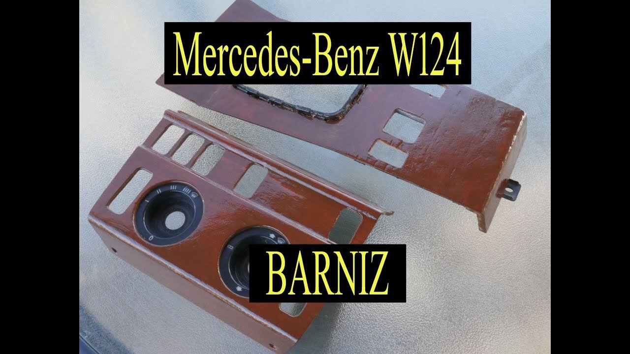 Mercedes Benz w124 - Intentamos hacer el varniz de madera reparacion