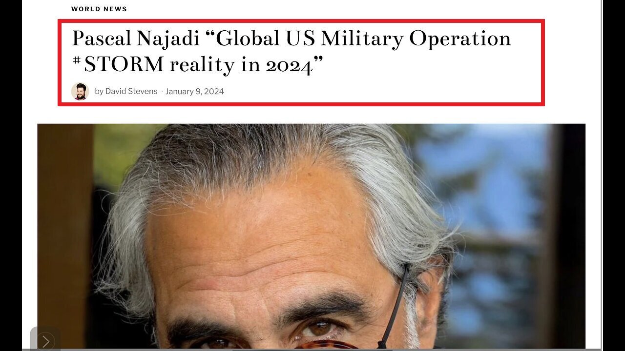 Pascal Najadi ~ “Global US Military Operation #STORM reality in 2024”