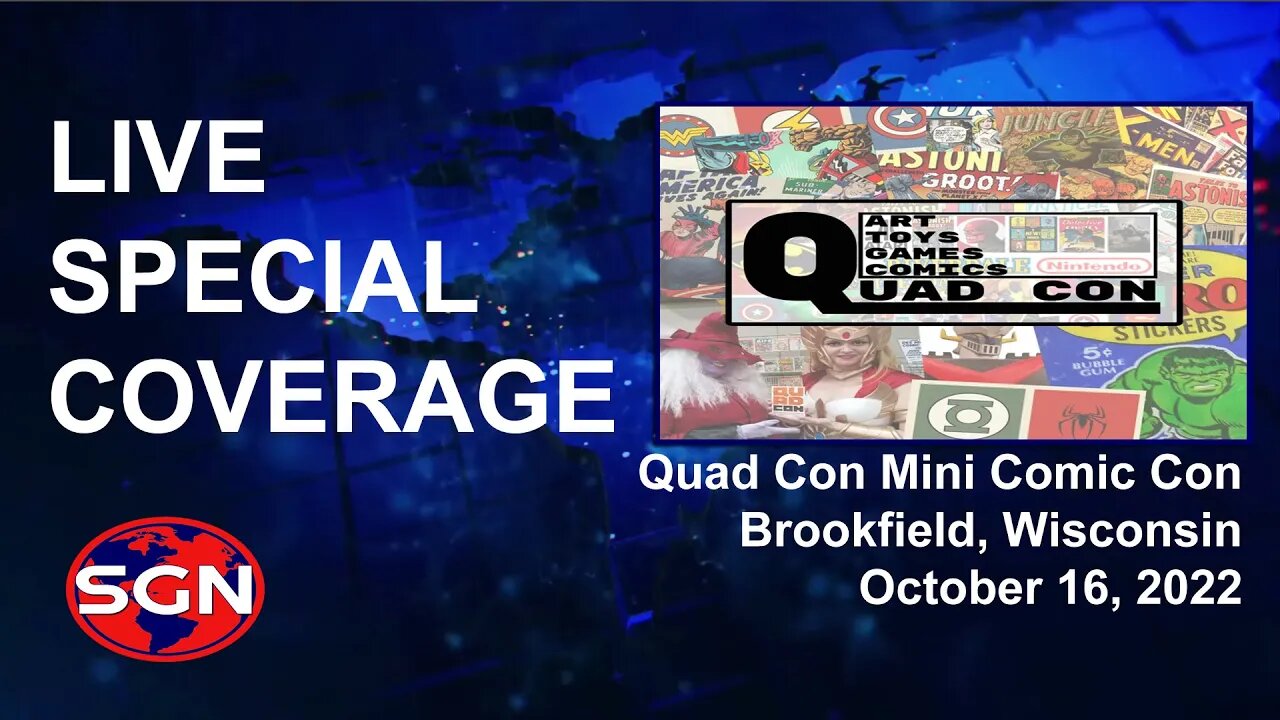 Live Coverage Quad Con Mini Comic Con from Brookfield, Wisconsin Day 2 October 16, 2022