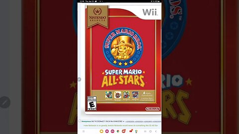 mario all stars existed on wii too