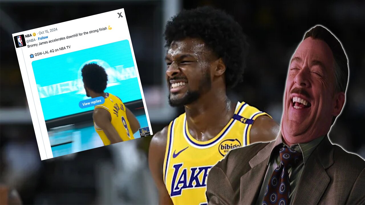 NBA gets COOKED for OVERHYPING Bronny James layup after another DISASTROUS game!