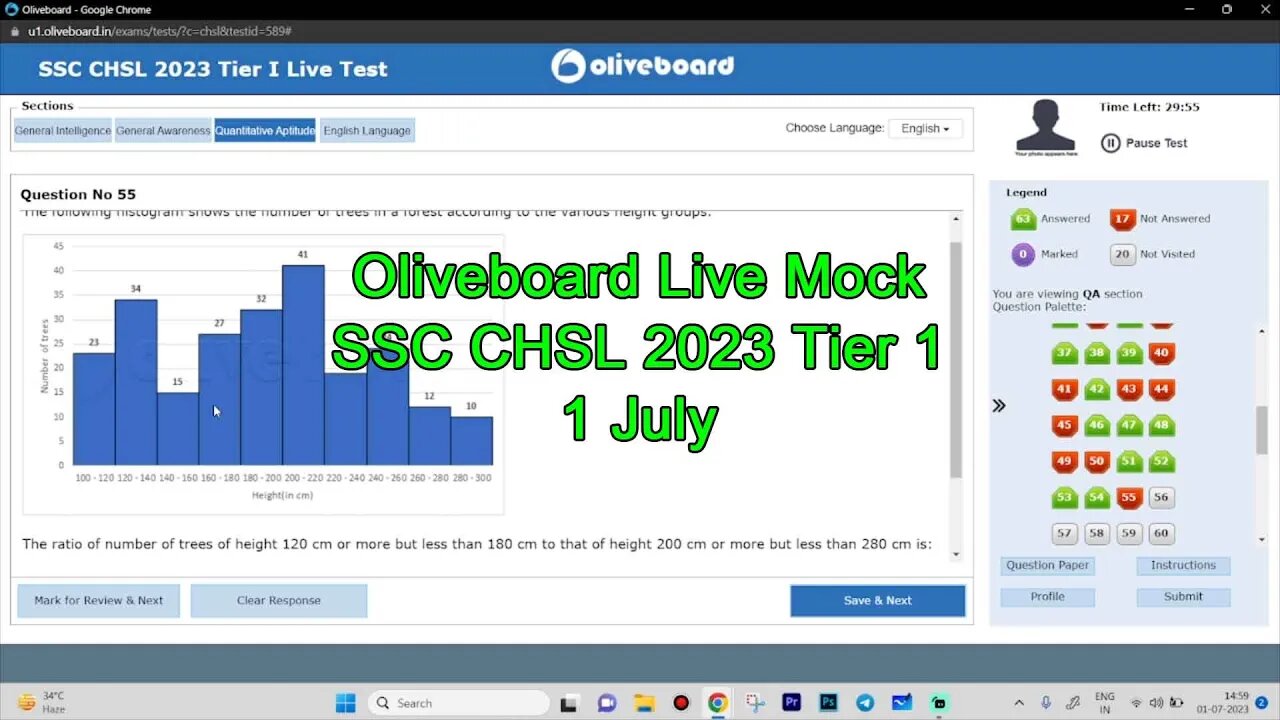 Full Oliveboard Live Mock Attempt SSC CHSL 2023 Tier 1 | 1 July | MEWS #ssc #cgl2023 #oliveboard