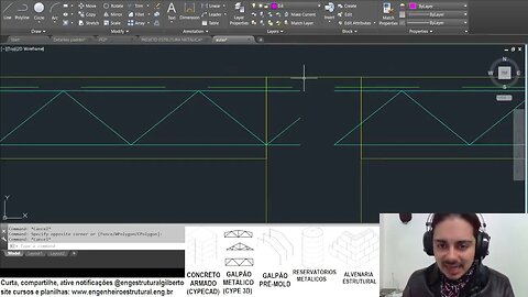 Qual comprimento da armadura negativa entre lajes Eng Estrutural