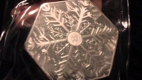 A 10 Ounce Silver Snowflake