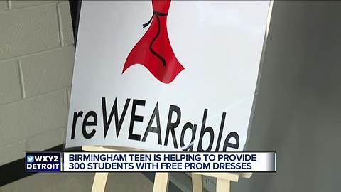 Metro Detroit 16-year-old found organization to help students afford prom dresses