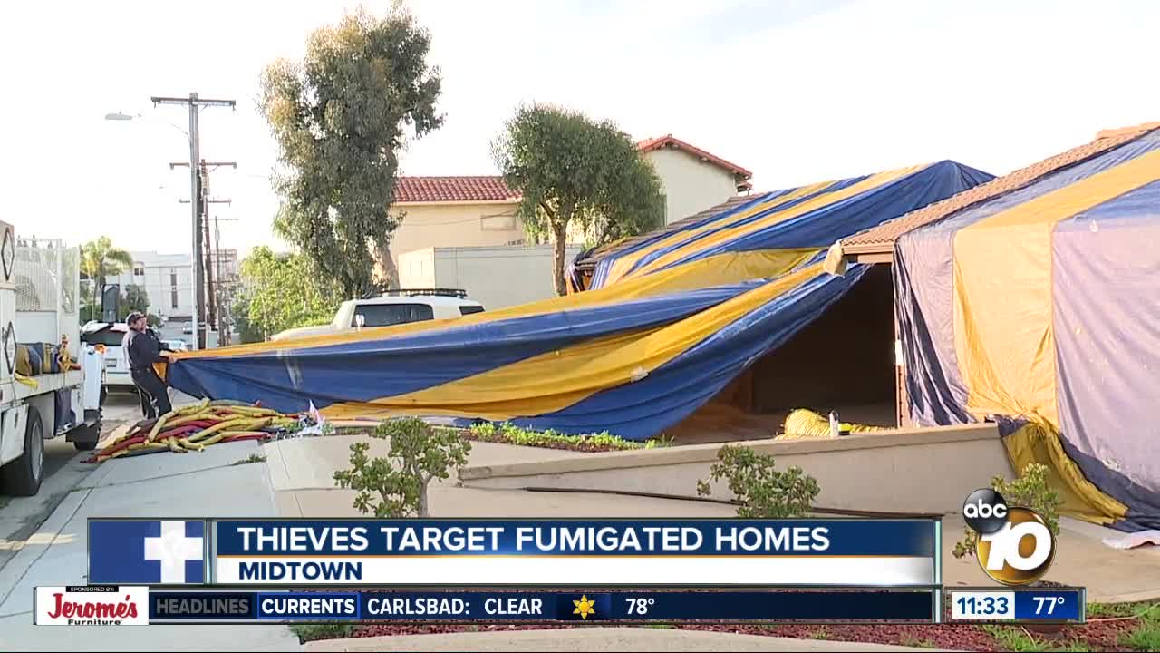 Suspected thieves arrested after break-ins at fumigated homes