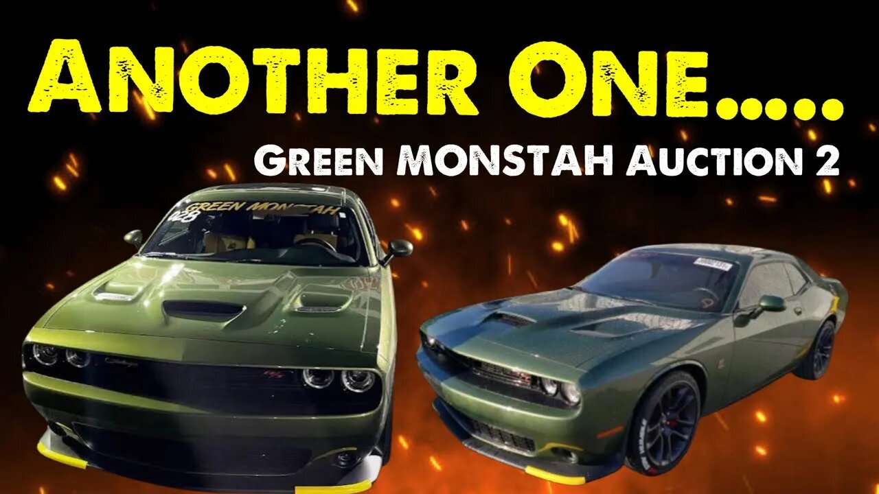 Hours Till The Next Green Monstah Auction, Where Are We At, Will We Win It?