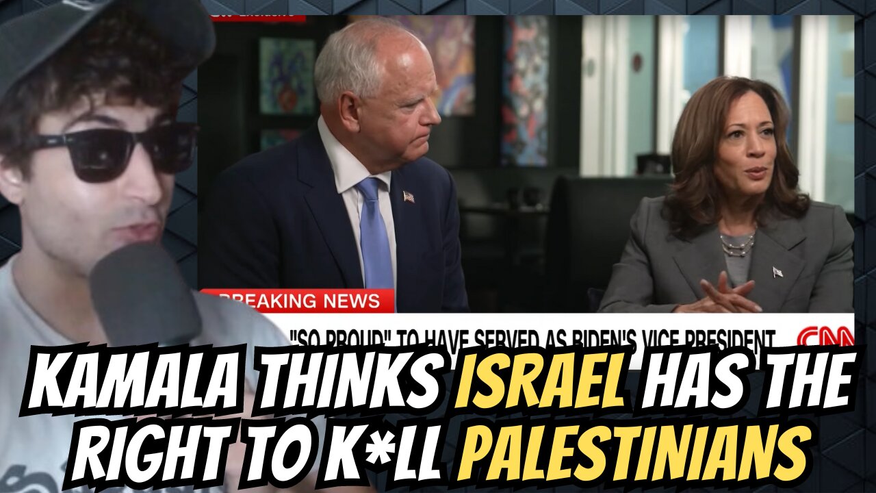 Kamala Harris Is So Weak On Israel, Won't Even Implement Weapons Embargo Or Fight For Ceasefire..