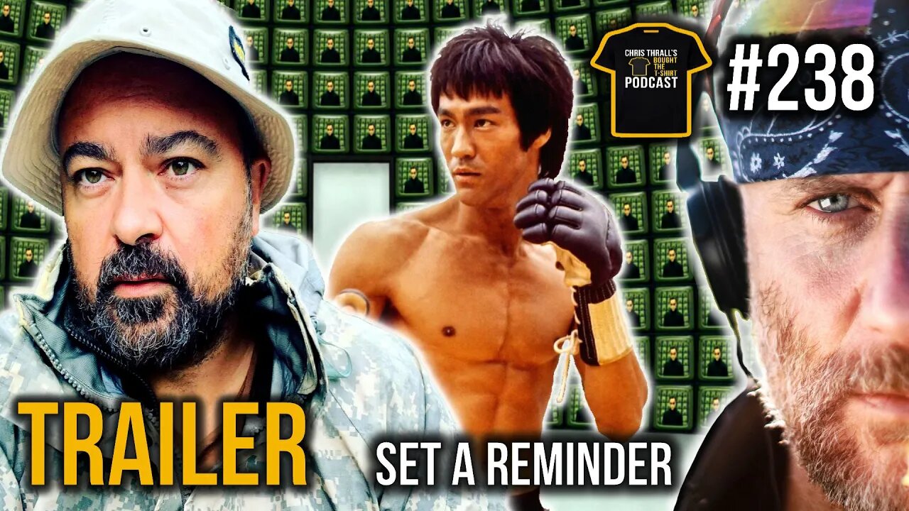 TRAILER | Buddha, Bruce Lee & The Matrix | Bought The T-shirt Podcast