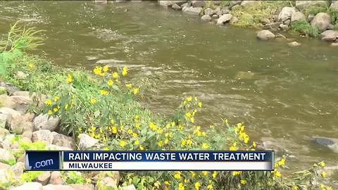 Heavy rains impacting Milwaukee wastewater treatment