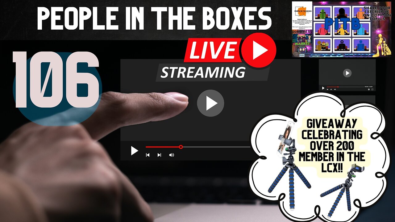 People In The Boxes ep106, Celebrating A Member Milestone & Discussing Livestreaming