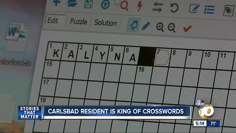 Carlsbad man is king of crosswords