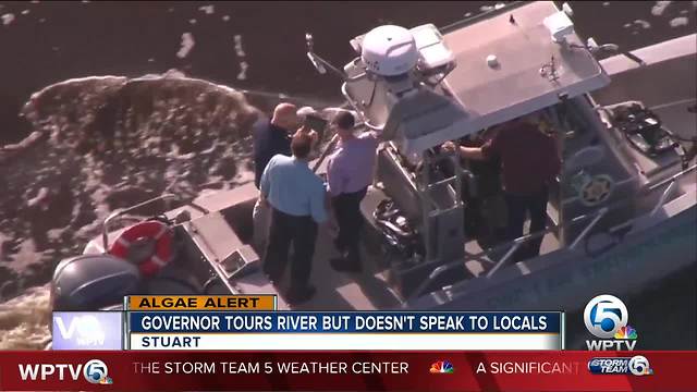 Gov. Rick Scott tours St. Lucie River as algae impacts Treasure Coast