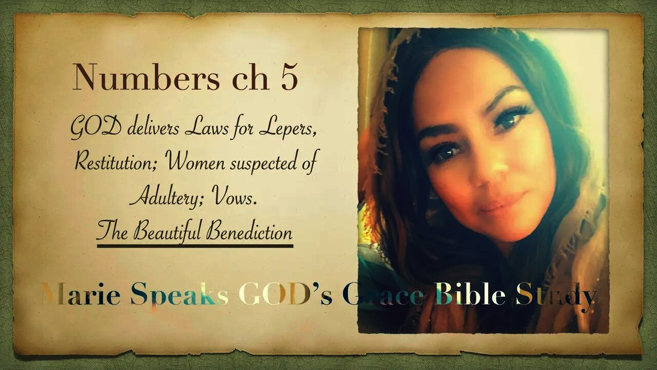 Complete Number ch 5 Live (Recorded) Bible Study Class: GOD delivers Laws