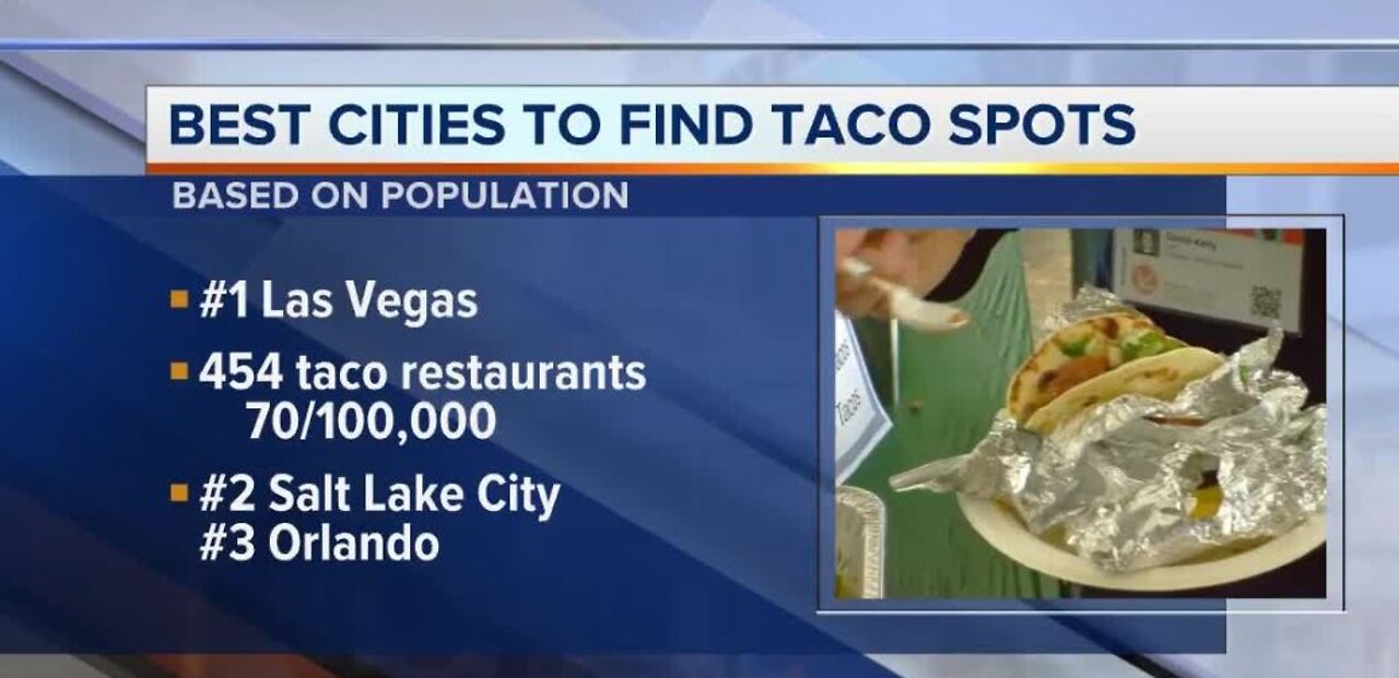 Best cities to find taco spots