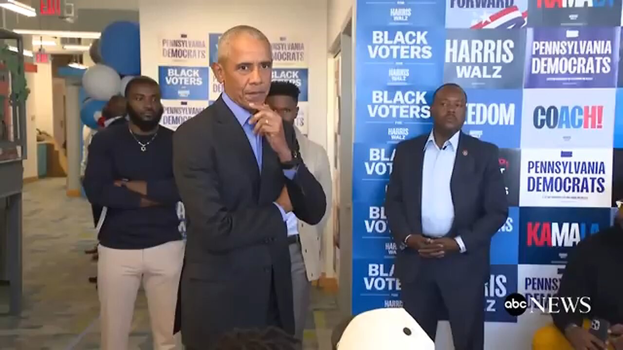 Obama rips Trump , chides black men over 'excuses' for not voting for Harris