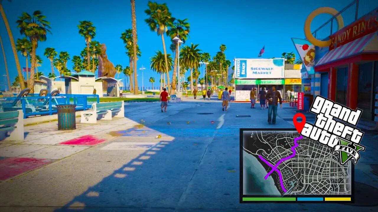 Walking Vesspucci Beach to Franklin House 💥 GTA 5 💰 2023 UPDATE ⚡ Preparation For GTA 6 💥 GTA V