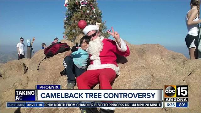 Camelback Christmas tree controversy