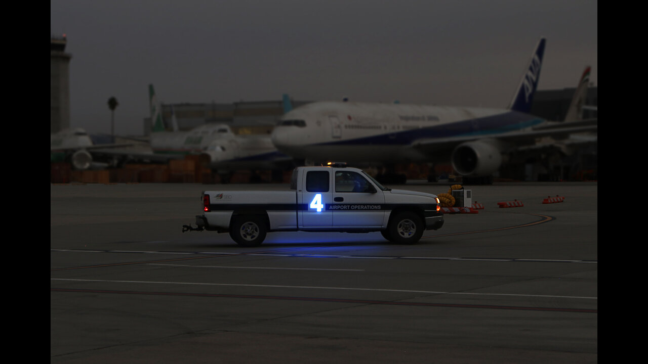 LED Car Numbers at San Bernadino Airport