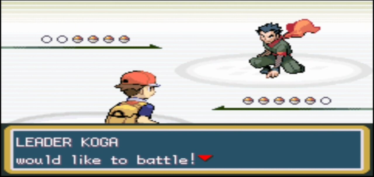 Pokemon Fire Red - Fuchsia Gym Leader Battle: Koga