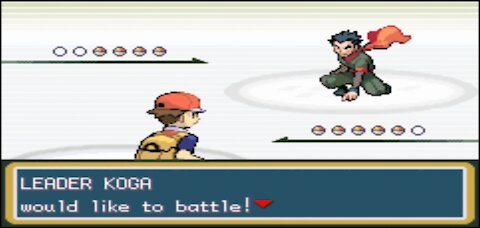 Pokemon Fire Red - Fuchsia Gym Leader Battle: Koga