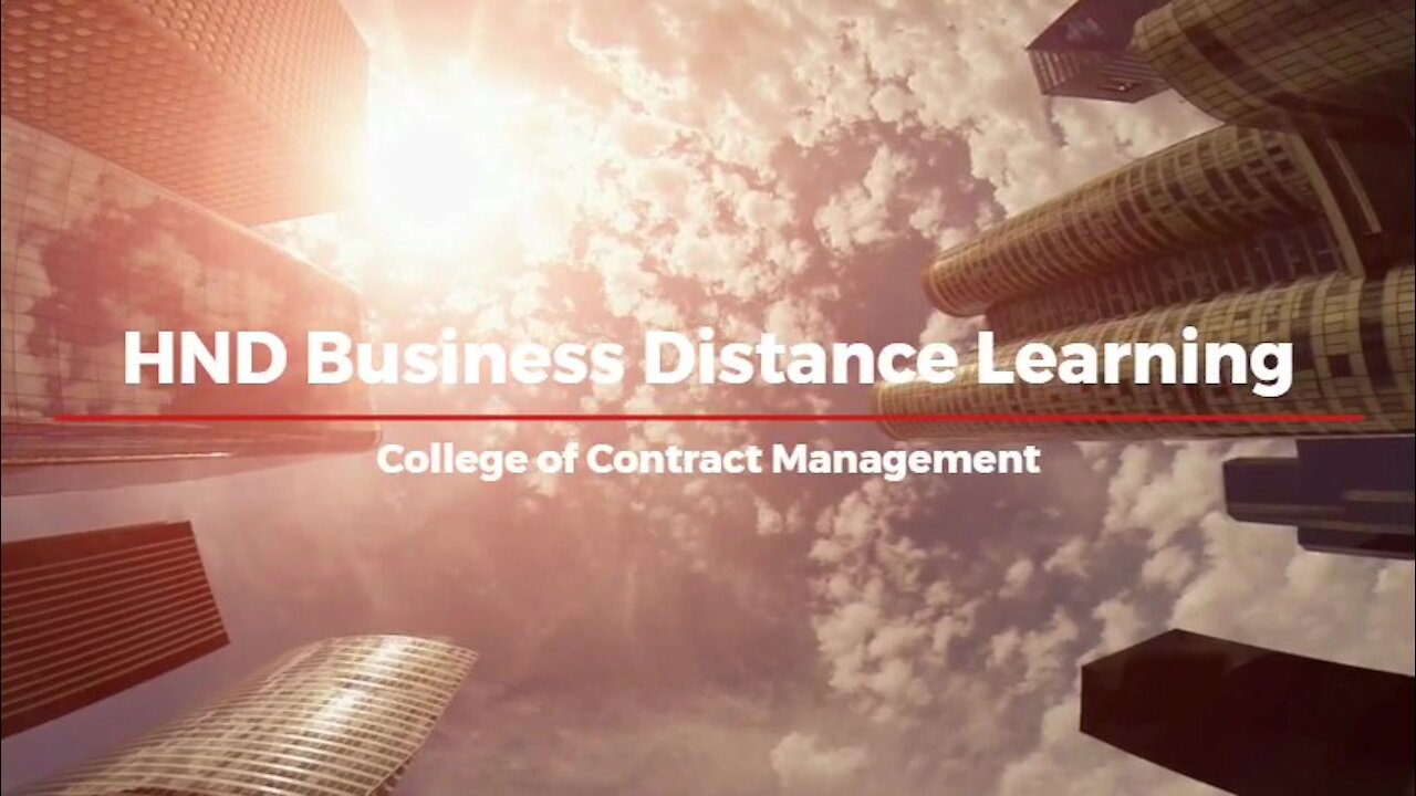 HND Business Distance Learning