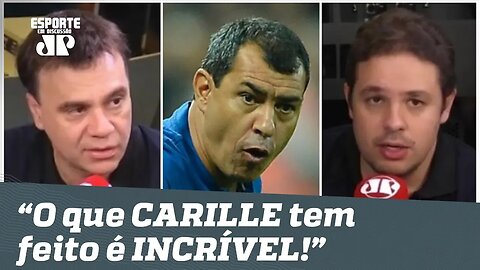 "O que CARILLE tem feito no Corinthians é INCRÍVEL!", exaltam jornalistas