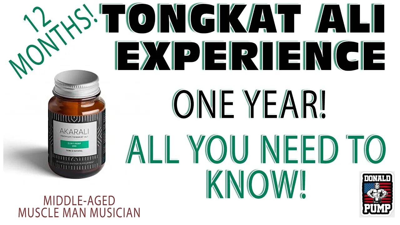 TONGKAT ALI | 1 YEAR | ALTERNATIVE TO TRT | FADOGIA AGRESTIS | SUPPLEMENTATION | TONGKAT ALI WORKS