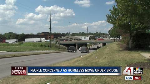 Homeless at I-70, Sterling Ave. causing concern