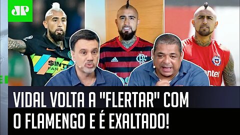 "Eu NUNCA VI nada igual! Cara, se o VIDAL for pro Flamengo..." Craque chileno é EXALTADO!