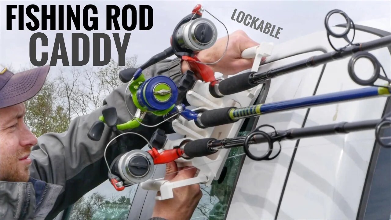 Fishing Rod Lockable Storage Caddy - Fits Any Car In Seconds