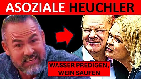 💥WASSER PREDIGEN, WEIN TRINKEN🤮💥CARSTEN STAHL RECHNET MIT AMPEL & POLITIK-ELITE AB@Politik & Co🙈