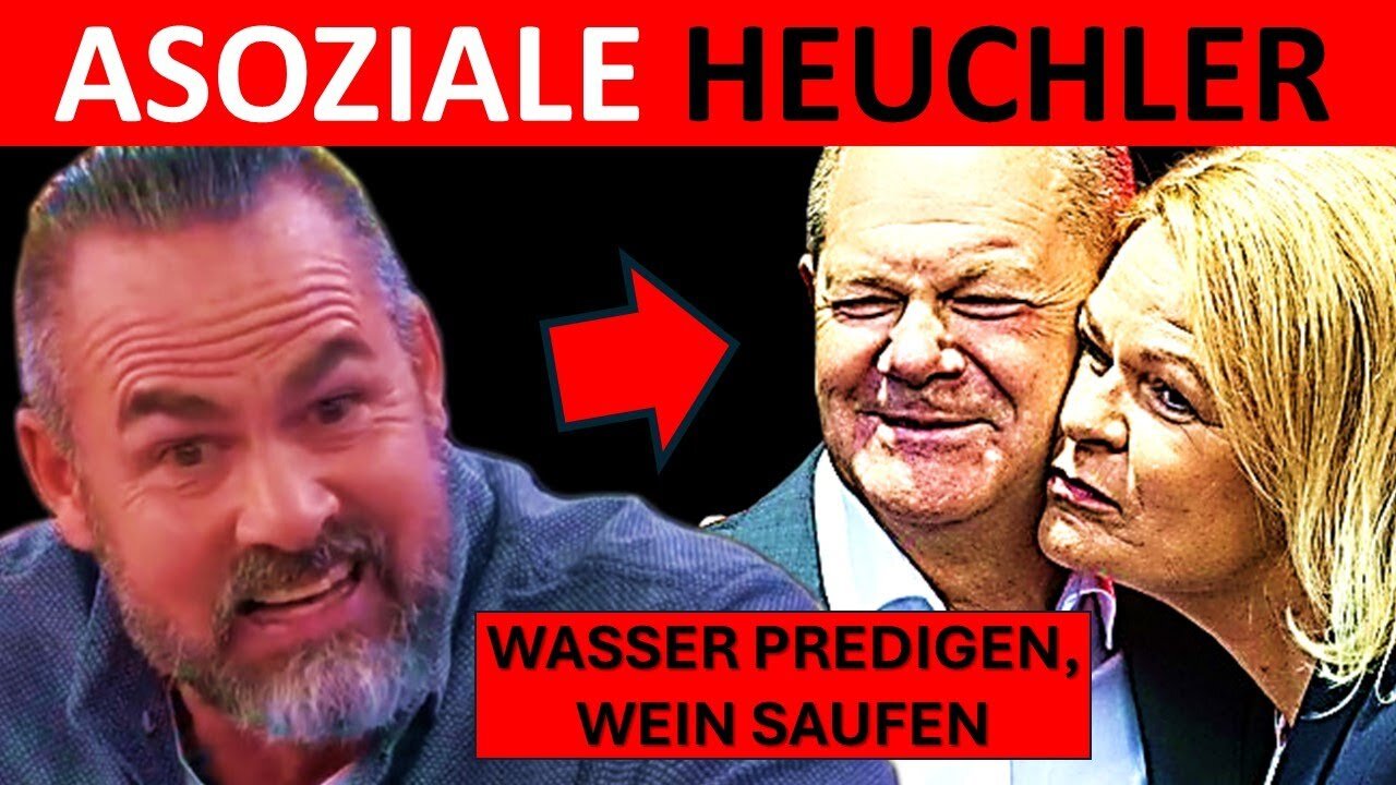 💥WASSER PREDIGEN, WEIN TRINKEN🤮💥CARSTEN STAHL RECHNET MIT AMPEL & POLITIK-ELITE AB@Politik & Co🙈