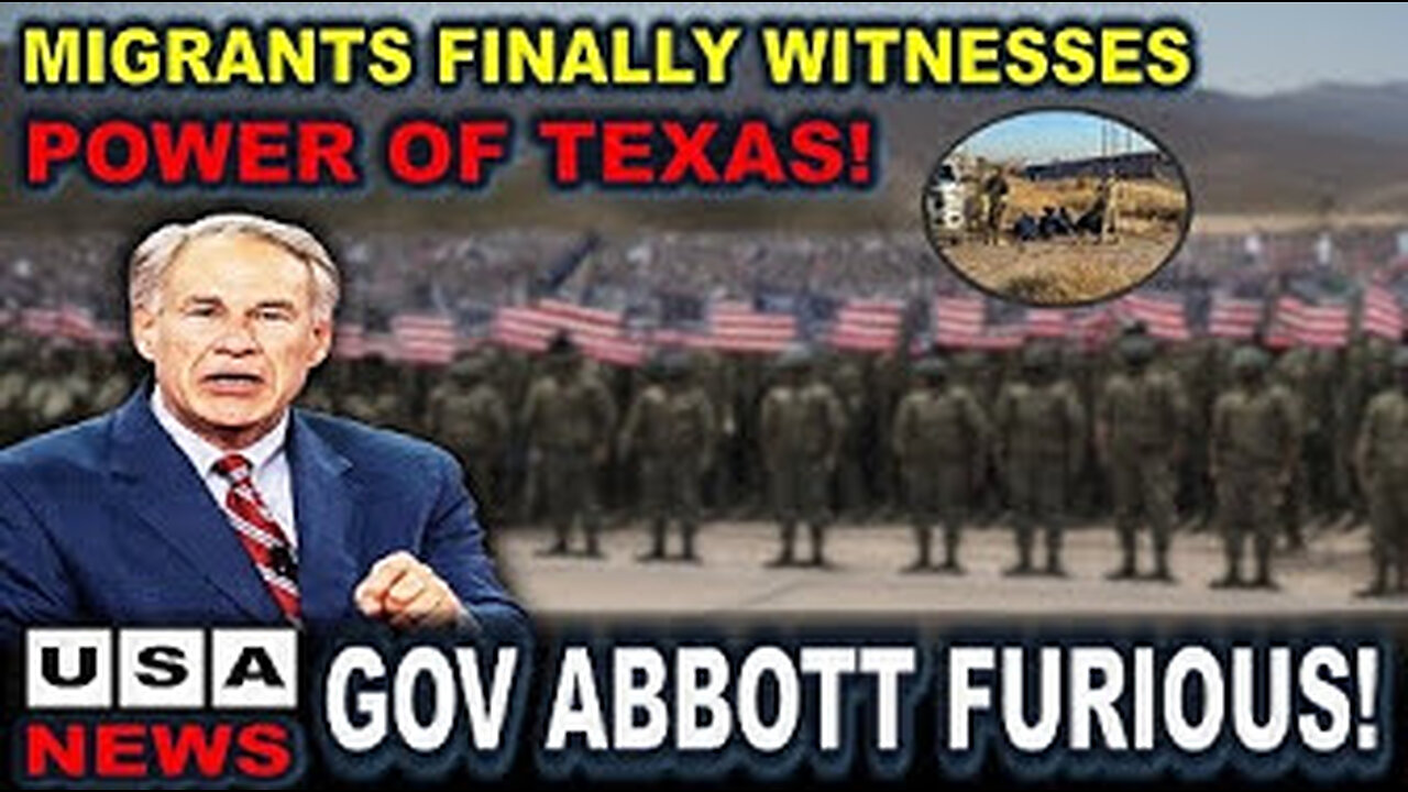 Finally! Migrants Witnesses Power of Texas: Hundreds of Migrants Fleeing Helplessly as Guards Nears!