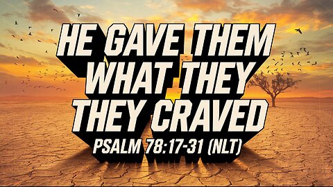 He Gave Them What They Craved LYRICS | Christian Metal | Psalm 78:17-31 (NLT)#christianmetal #psalms